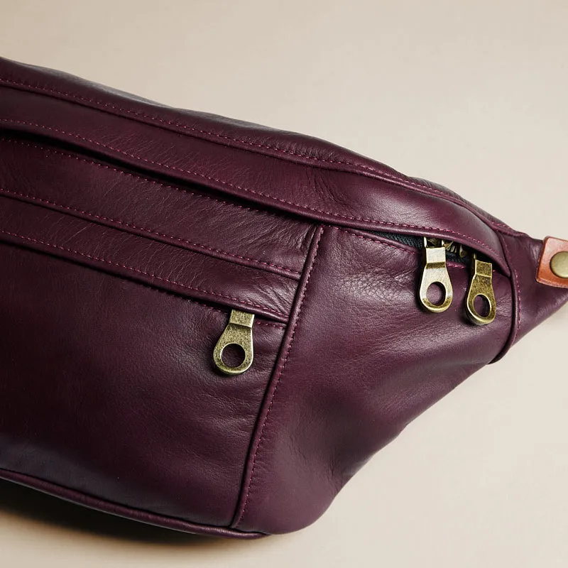 Cross Your Heart Sling - Leather Oxblood Burgundy sold by Parker Thatch product image thumbnail 3