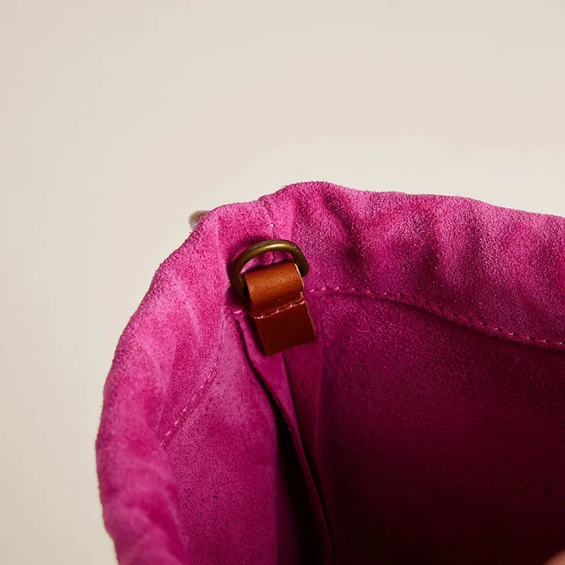 Drawstring Pouch - Suede Pink sold by Parker Thatch product image thumbnail 5