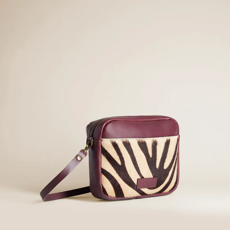Amelia - Zebra & Burgundy sold by Parker Thatch