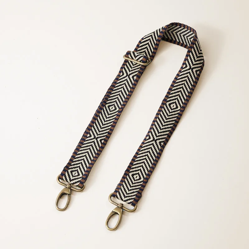 Adjustable Hand-Woven Crossbody Strap - Neutral Pattern sold by Parker Thatch product image thumbnail 3