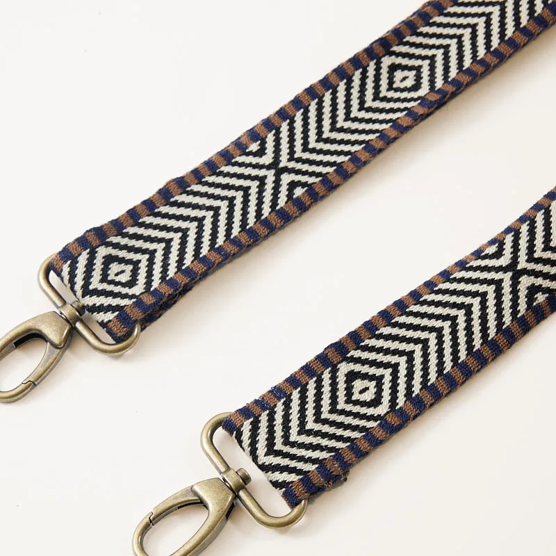 Adjustable Hand-Woven Crossbody Strap - Neutral Pattern sold by Parker Thatch product image thumbnail 2