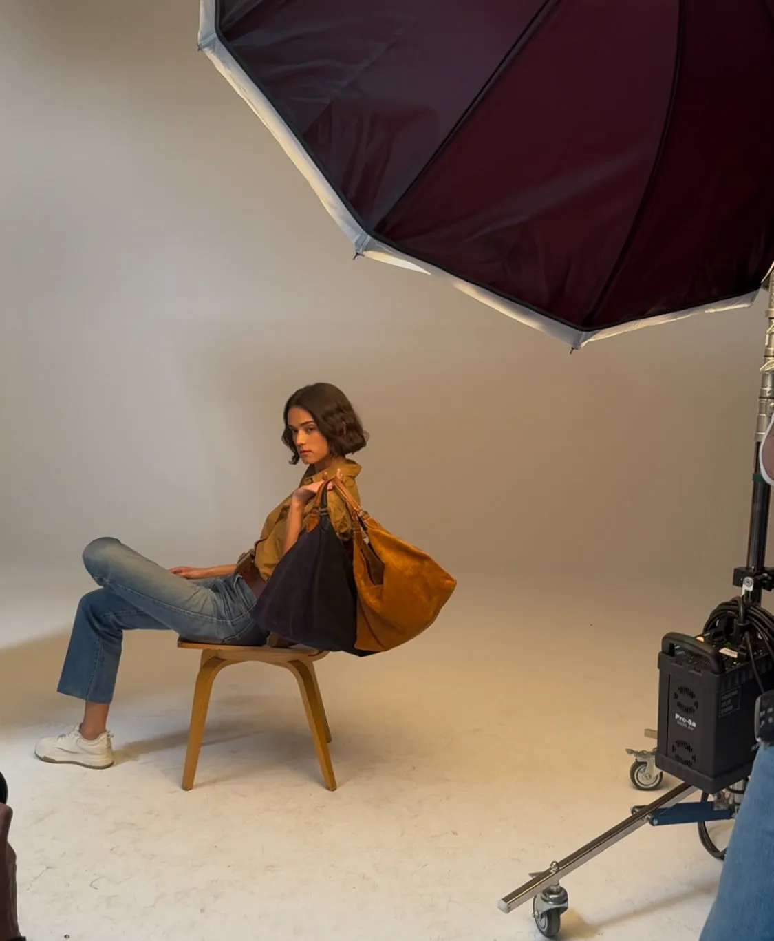 Maurice Hobo - Suede Caramel sold by Parker Thatch product image thumbnail 4