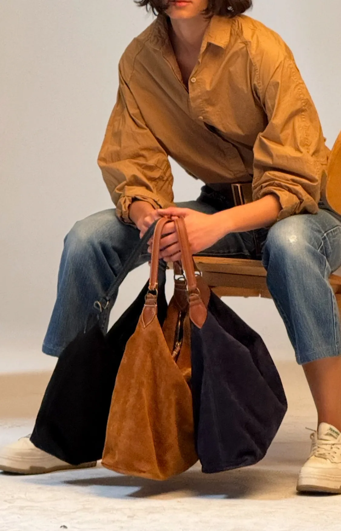 Maurice Hobo - Suede Caramel sold by Parker Thatch product image thumbnail 5