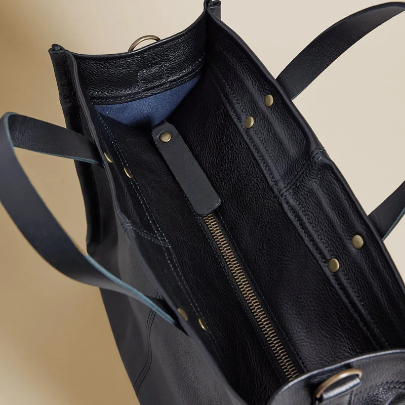 Medium Mimi - Leather Pebbled Black sold by Parker Thatch product image thumbnail 3