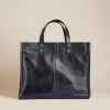 Medium Mimi - Leather Pebbled Black sold by Parker Thatch