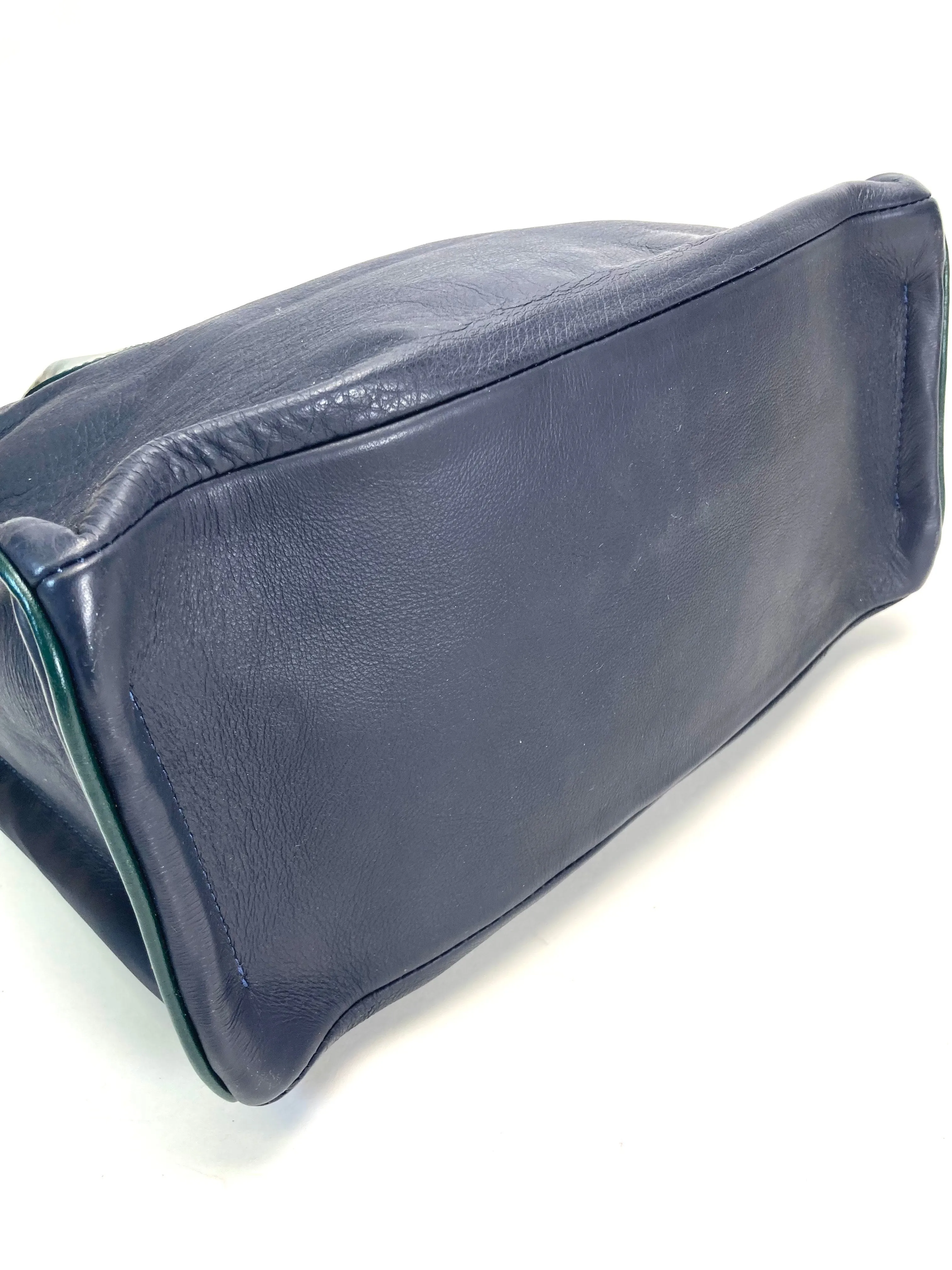 Worn & Loved - Parker Navy Leather with Green Handles sold by Parker Thatch product image thumbnail 3