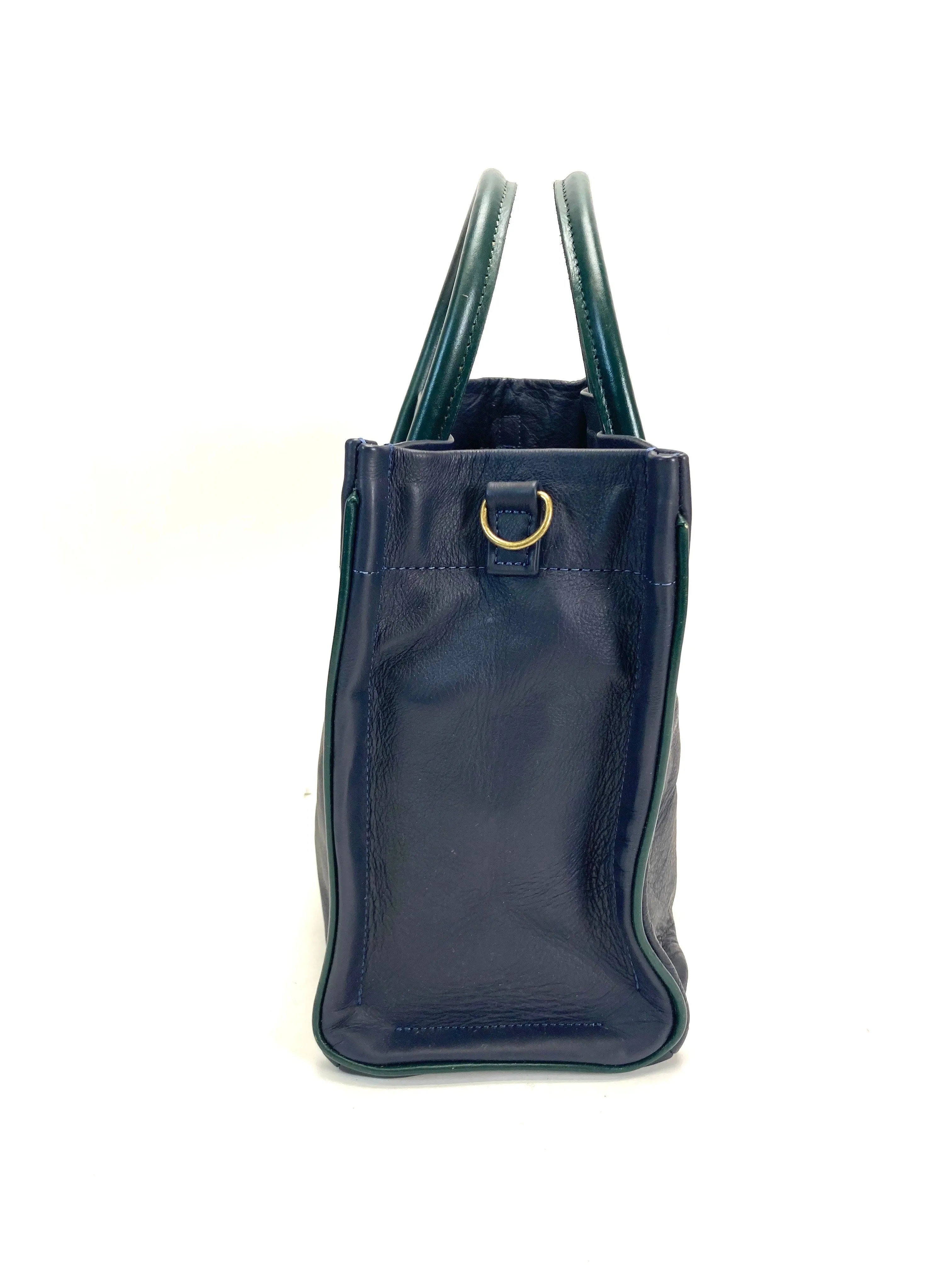 Worn & Loved - Parker Navy Leather with Green Handles sold by Parker Thatch product image thumbnail 2