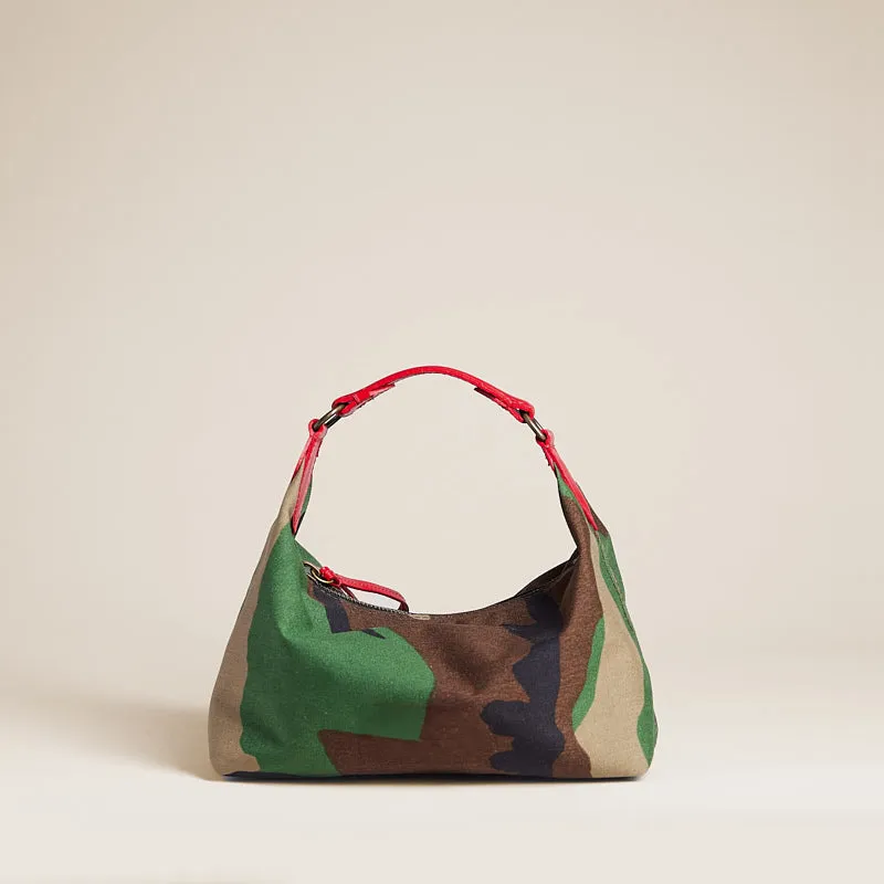 Small Maurice Hobo - Nylon Camo sold by Parker Thatch