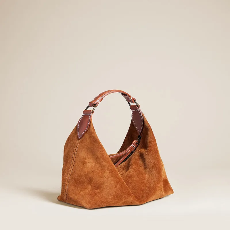 Small Maurice Hobo - Suede Caramel sold by Parker Thatch product image thumbnail 2