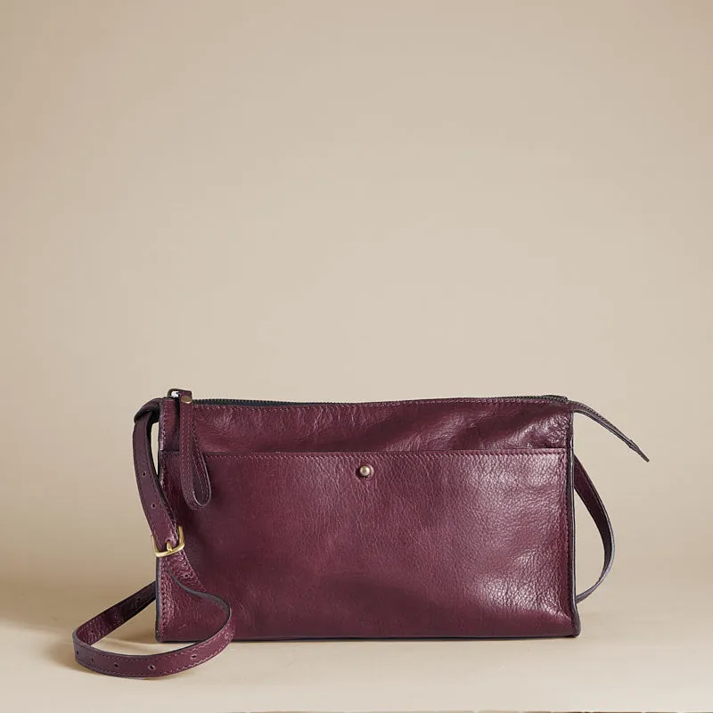 Lily Crossbody - Heritage "Broken-In" Leather Oxblood Burgundy sold by Parker Thatch