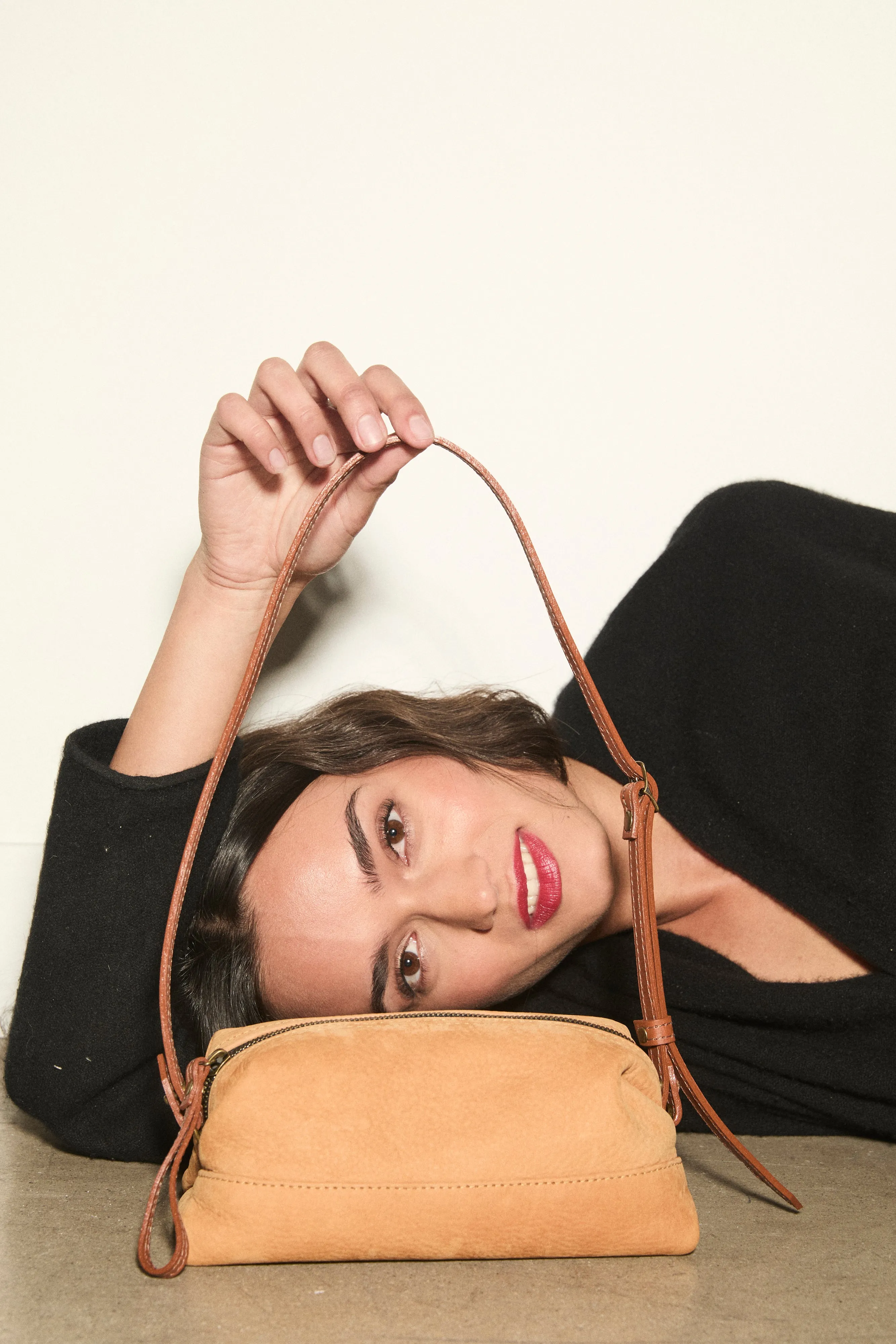 Bon Bon East West Baguette - Nubuck Tan sold by Parker Thatch product image thumbnail 2