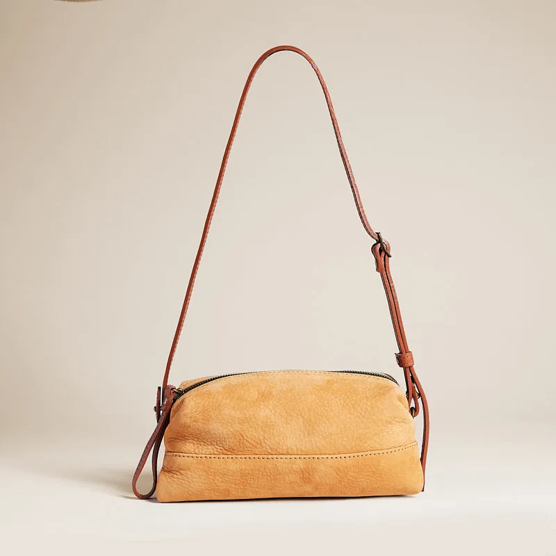 Bon Bon East West Baguette - Nubuck Tan sold by Parker Thatch