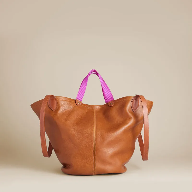 Magic Bag- Leather Cognac sold by Parker Thatch product image thumbnail 3