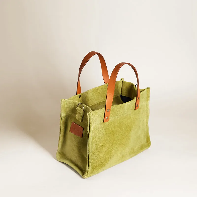 Small Mimi - Suede Avocado sold by Parker Thatch product image thumbnail 2