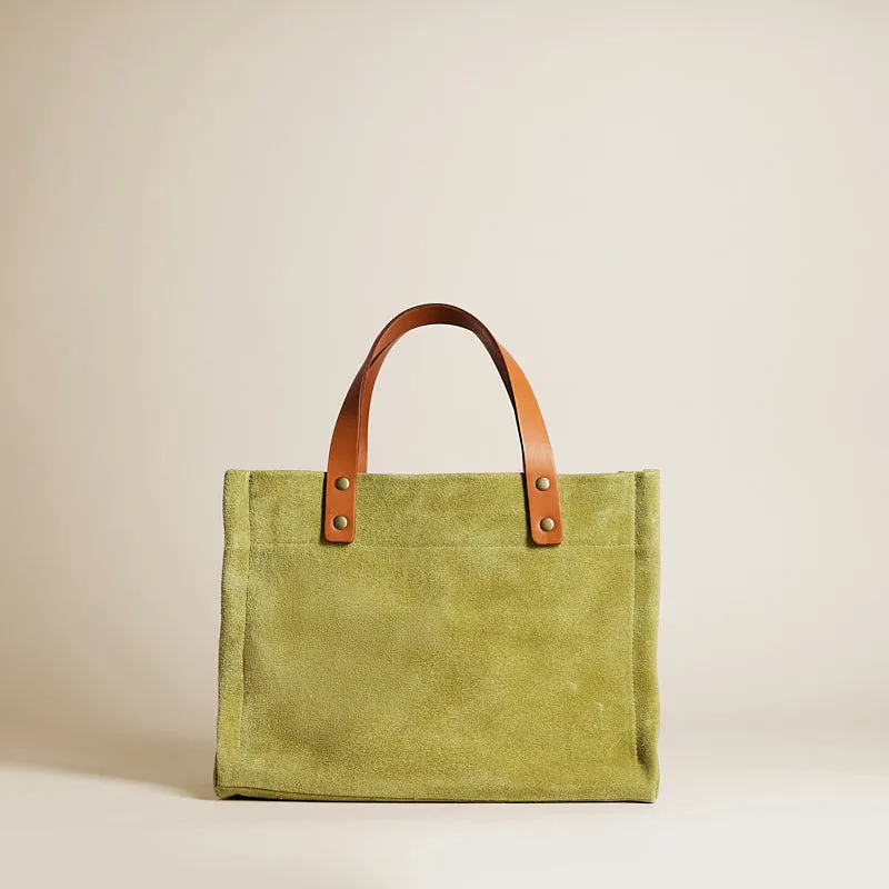Small Mimi - Suede Avocado sold by Parker Thatch