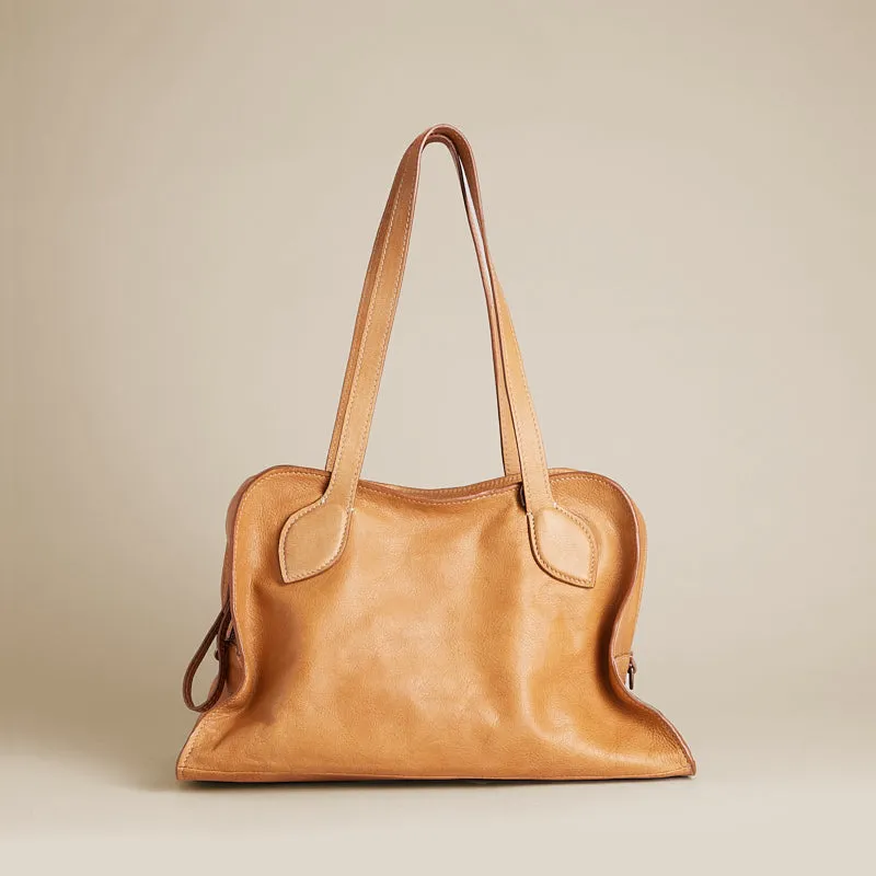 Medium Jack - Heritage "Broken-In" Leather Tan sold by Parker Thatch