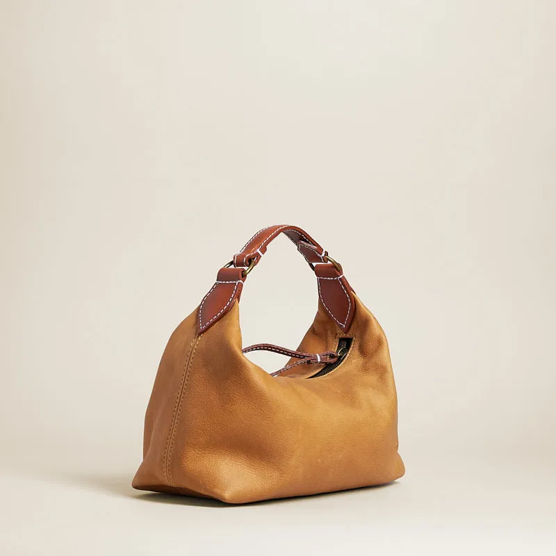 Small Maurice Hobo - Heritage "Broken-In" Leather Tan sold by Parker Thatch product image thumbnail 2