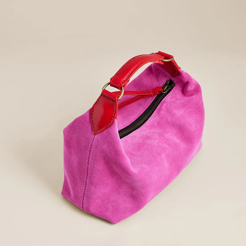 Small Maurice Hobo - Suede Pink sold by Parker Thatch product image thumbnail 4