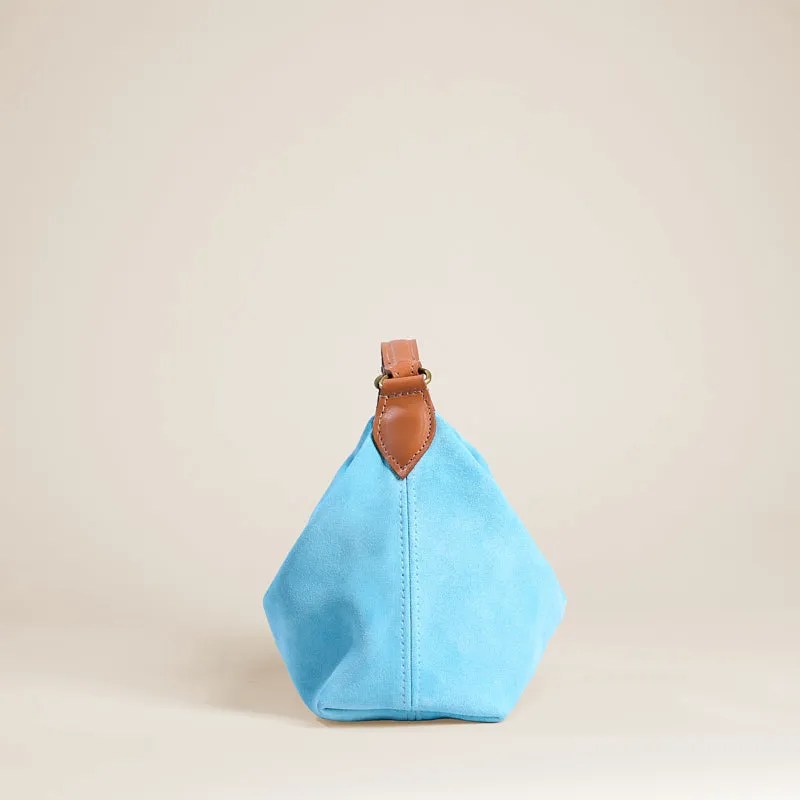 Small Maurice Hobo - Suede Cloud Blue sold by Parker Thatch product image thumbnail 3