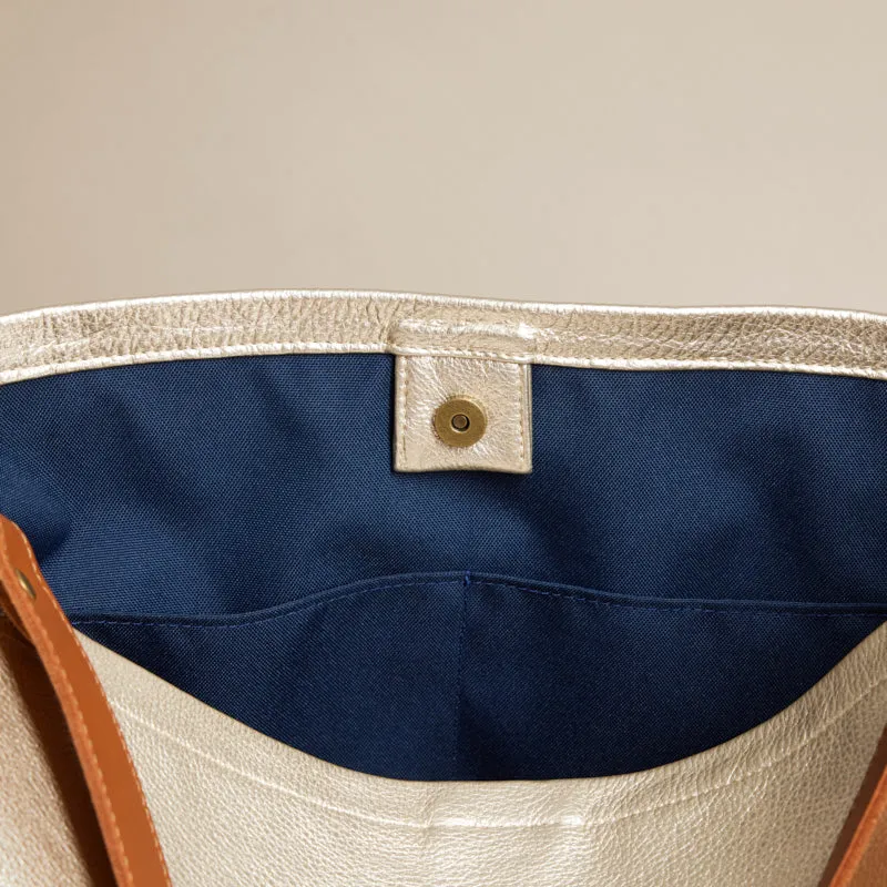 Jane - Leather Platinum sold by Parker Thatch product image thumbnail 5