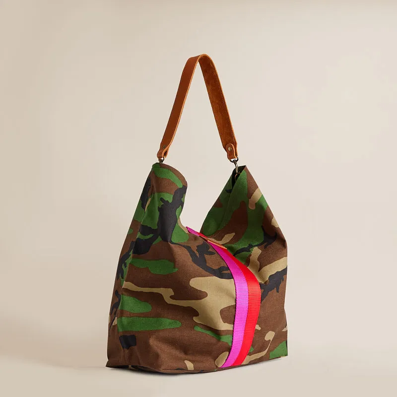 Jane - Nylon Camo with Pink & Red Stripe sold by Parker Thatch product image thumbnail 3