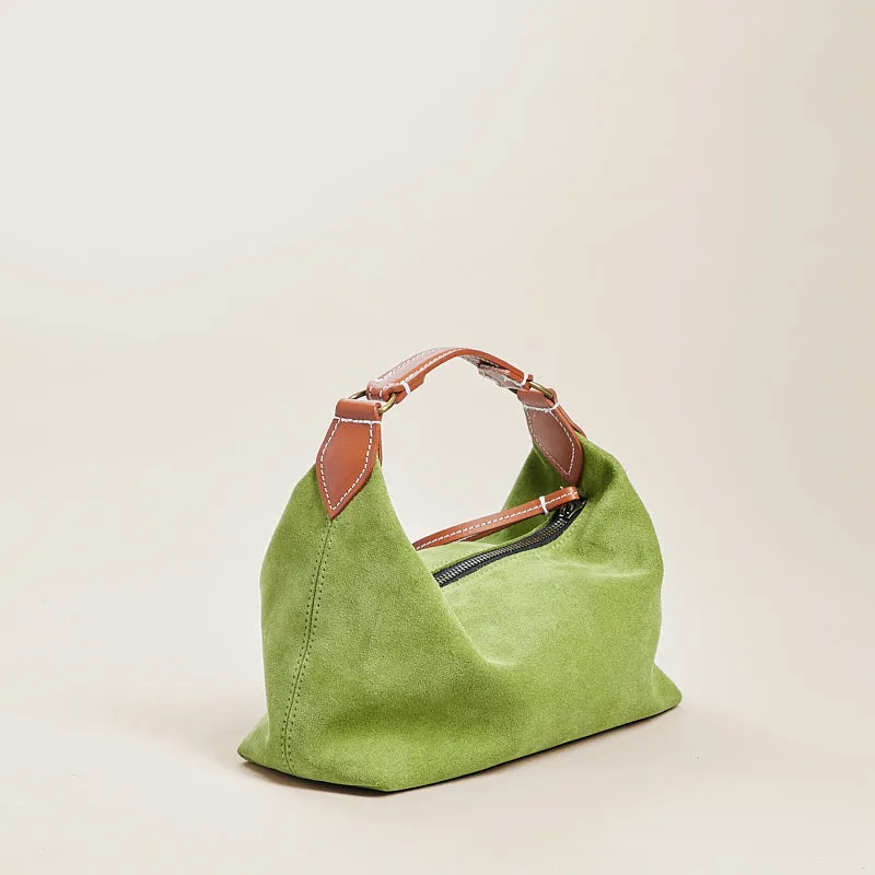Small Maurice Hobo - Suede Avocado sold by Parker Thatch product image thumbnail 2