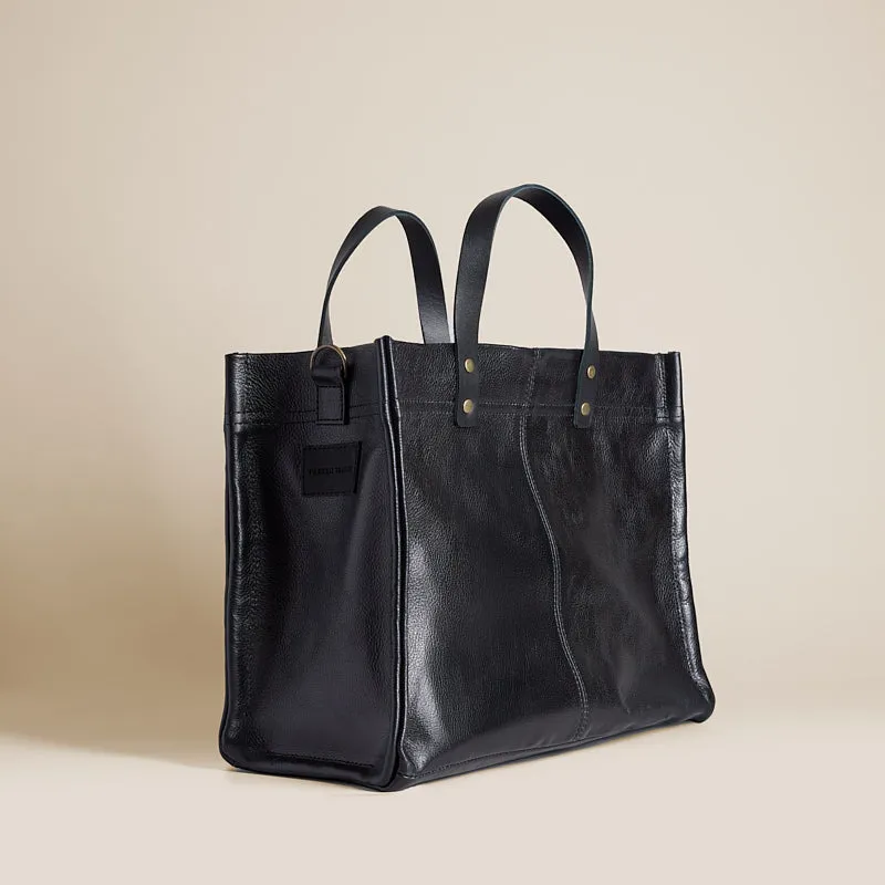 Medium Mimi - Leather Pebbled Black sold by Parker Thatch product image thumbnail 2