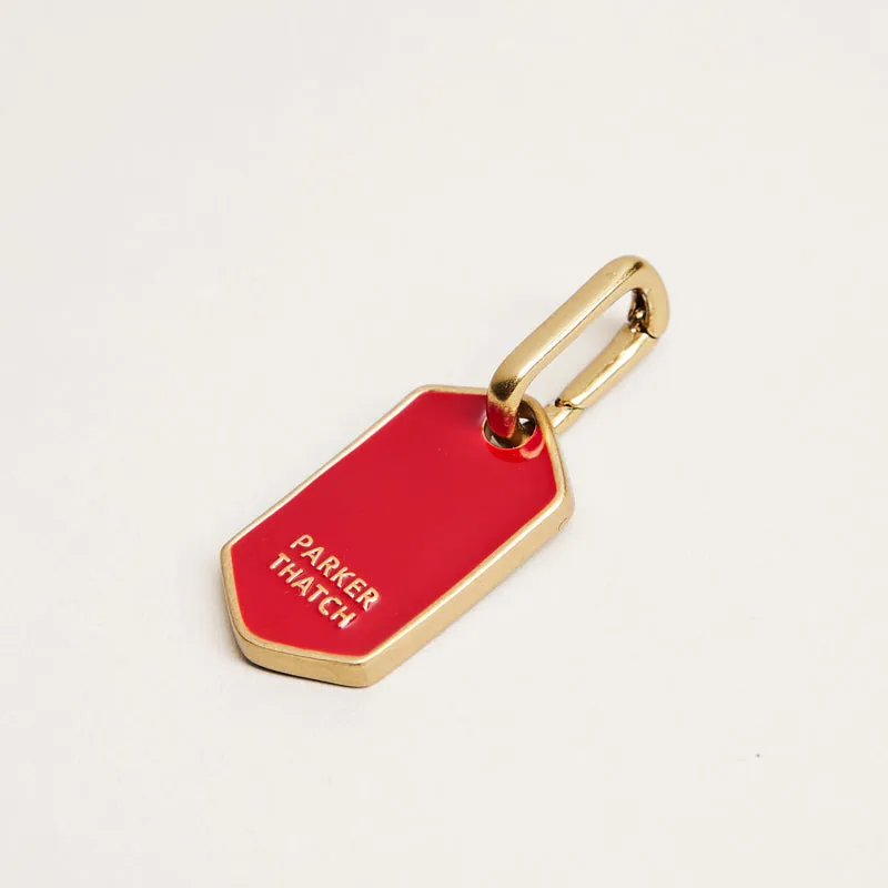 Red Enamel PT Charm sold by Parker Thatch product image thumbnail 2
