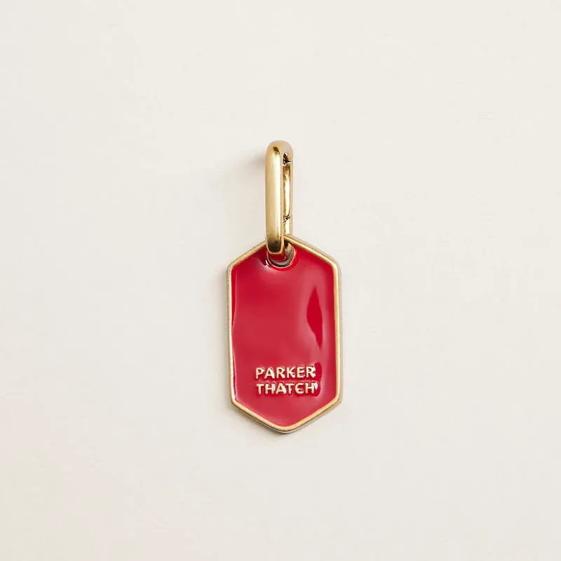 Red Enamel PT Charm sold by Parker Thatch