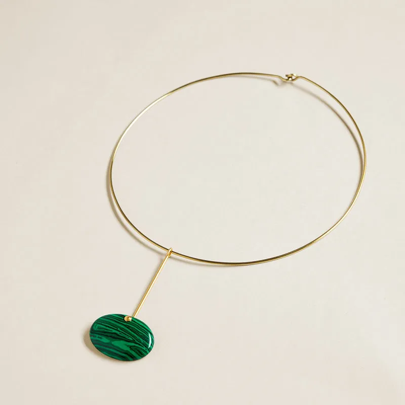 Large Malachite Stone Charm sold by Parker Thatch product image thumbnail 2