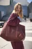 GIANT Tote - Leather Cognac Basketweave sold by Parker Thatch
