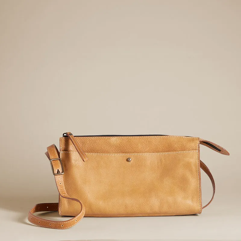 Lily Crossbody - Heritage "Broken-In" Leather Tan sold by Parker Thatch