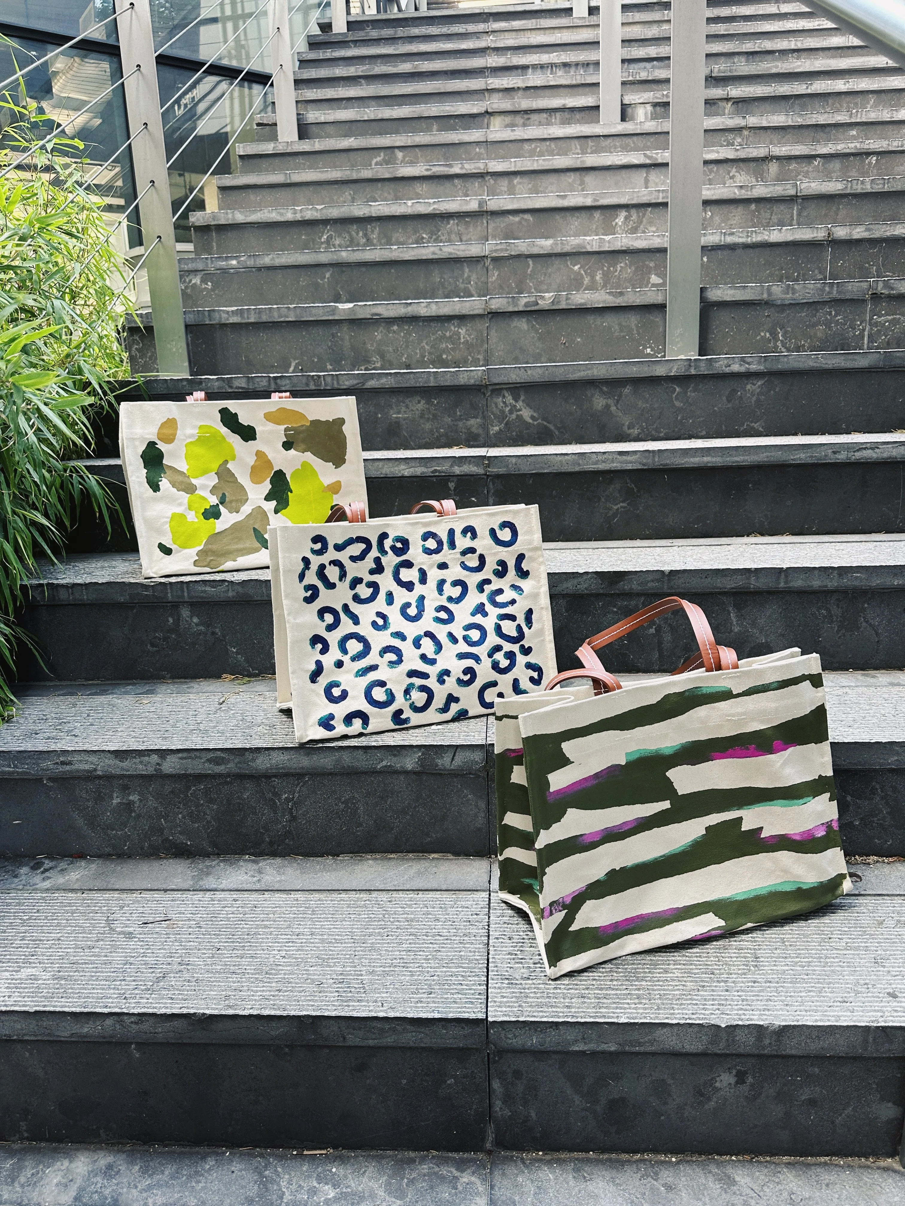 Limited Edition Hand-Painted Canvas Mimi - Camo sold by Parker Thatch product image thumbnail 5