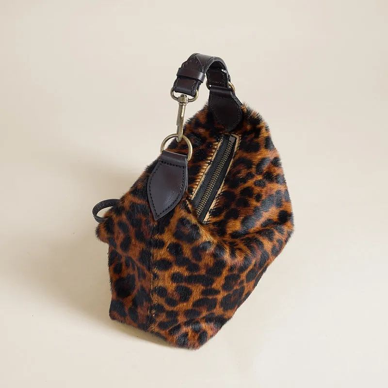 Small Maurice Hobo w/ Convertible Handle - New Leopard sold by Parker Thatch product image thumbnail 2