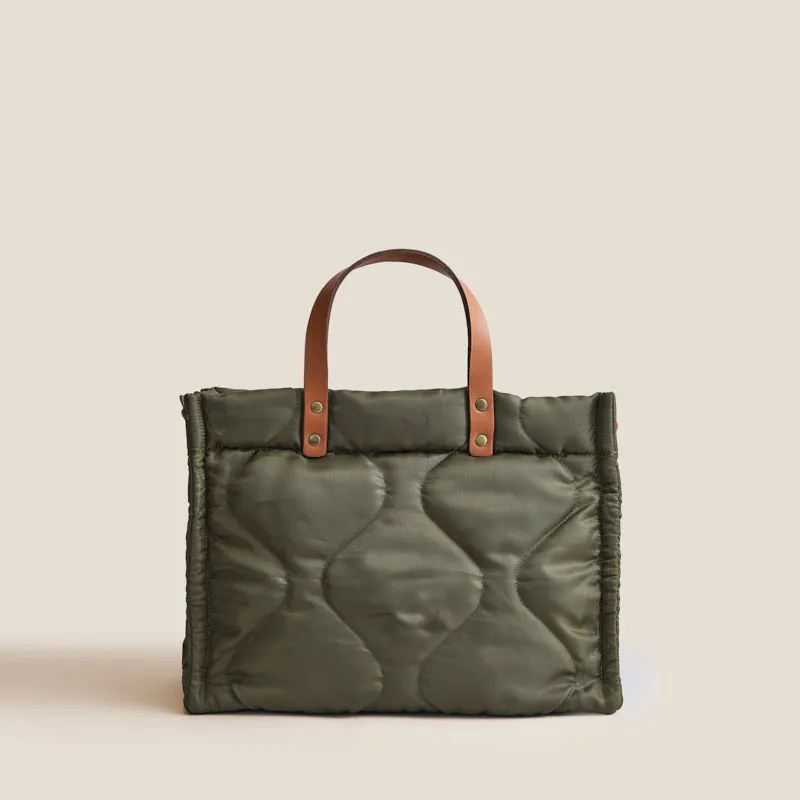 Irene's Favorite Jacket Medium Mimi - Nylon Olive Quilted sold by Parker Thatch