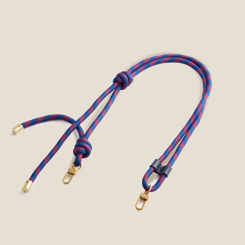 Adjustable Thick Paracord Strap - Navy with Burgundy sold by Parker Thatch