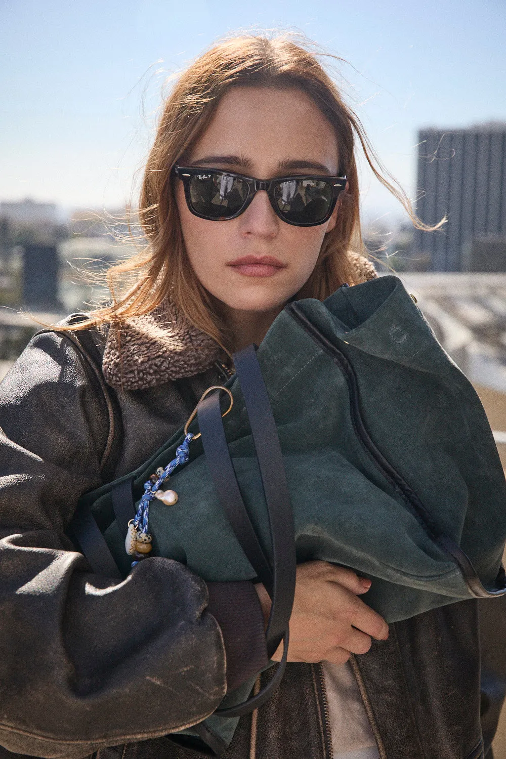 Framed Mimi - Suede Bottle Green sold by Parker Thatch product image thumbnail 3