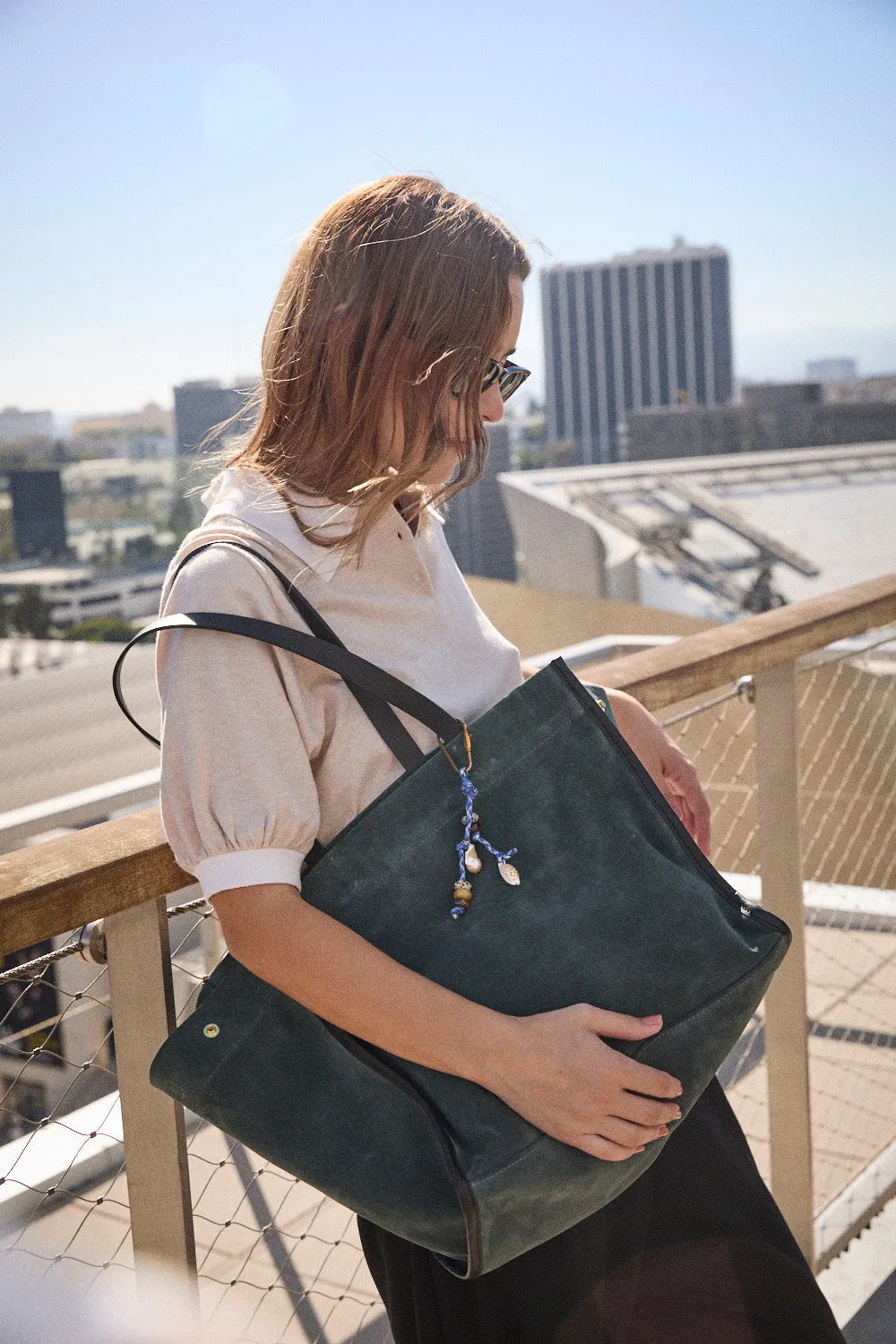 Framed Mimi - Suede Bottle Green sold by Parker Thatch product image thumbnail 5