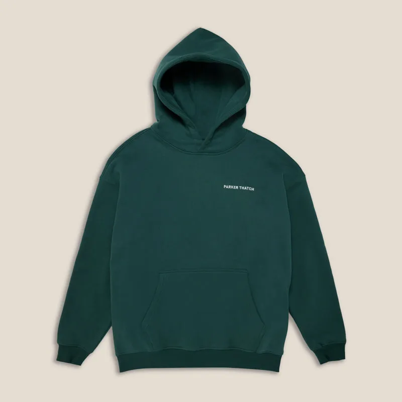 PT Crest Oversized Sweatshirt Hoodie - Hunter Green sold by Parker Thatch product image thumbnail 2