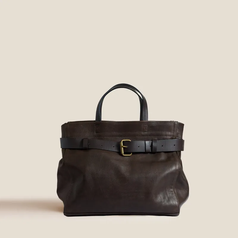 Belted Mimi - Heritage "Broken-In" Leather Espresso sold by Parker Thatch