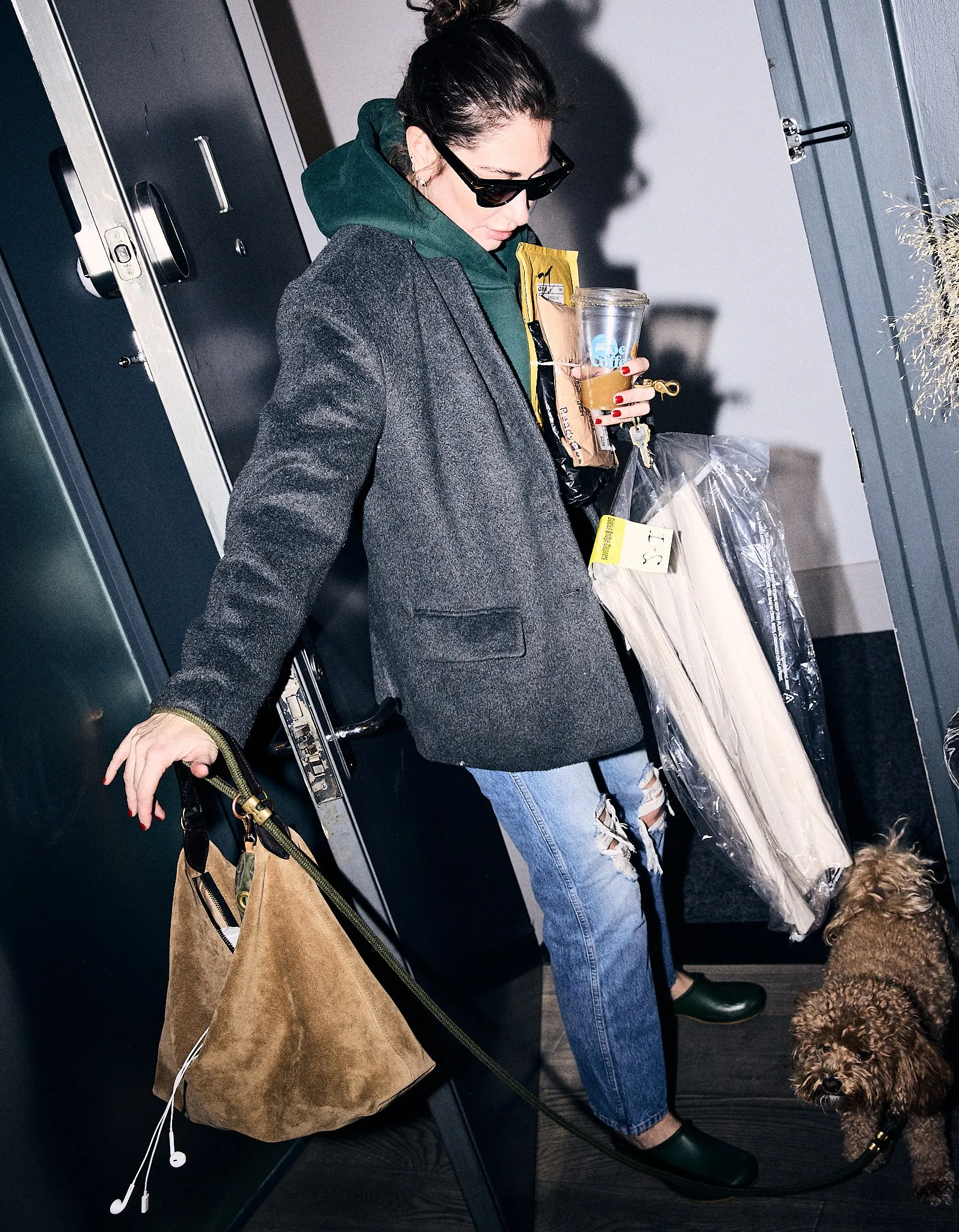 Maurice Hobo - Suede Beechwood sold by Parker Thatch product image thumbnail 5