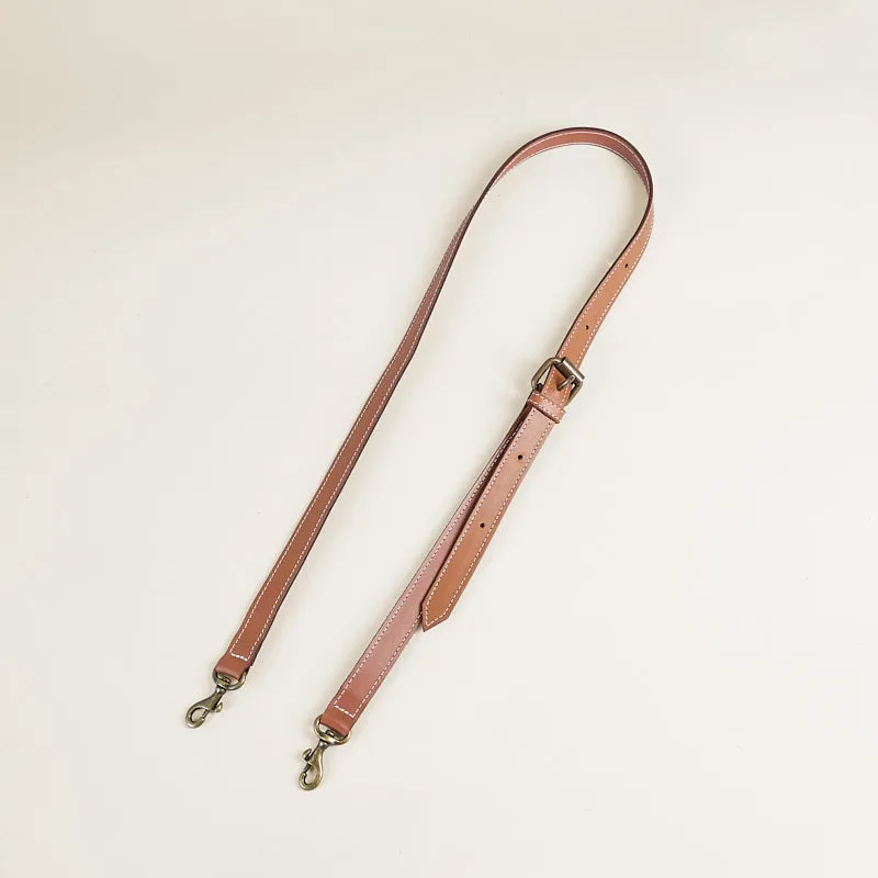 Adjustable Crossbody Strap - Leather Cognac sold by Parker Thatch