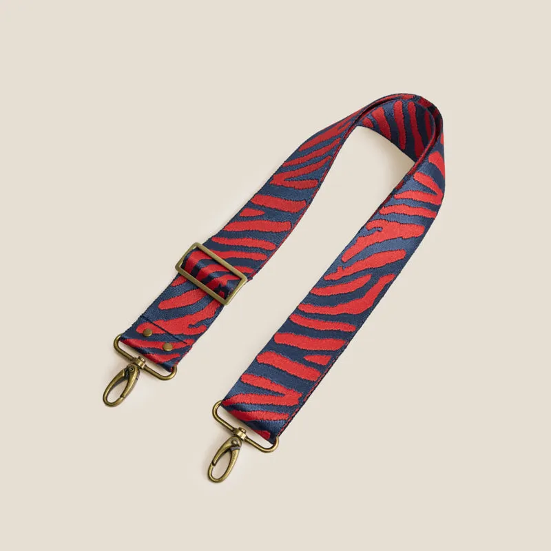 Adjustable Crossbody Strap - Navy & Red Tiger sold by Parker Thatch product image thumbnail 2