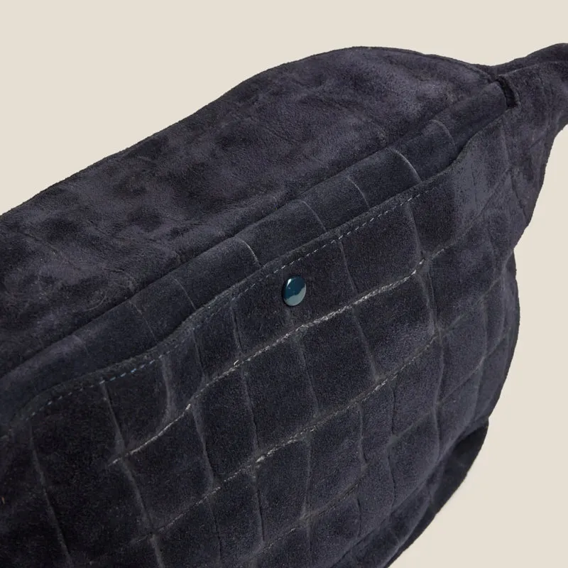 Sidekick Sling - Suede Navy Croco with Red sold by Parker Thatch product image thumbnail 4