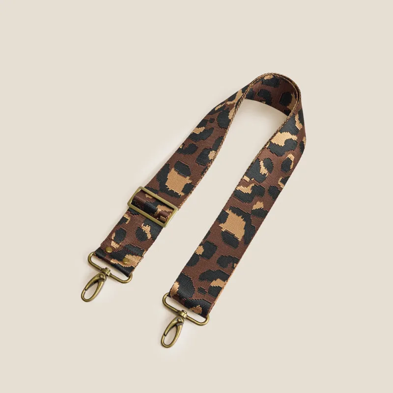 Adjustable Crossbody Strap - Leopard Chocolate sold by Parker Thatch product image thumbnail 2