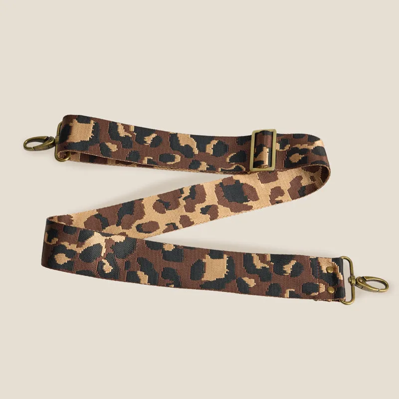 Adjustable Crossbody Strap - Leopard Chocolate sold by Parker Thatch product image thumbnail 3