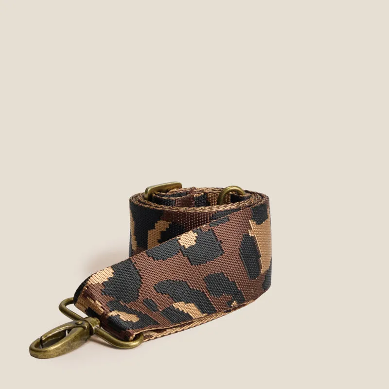 Adjustable Crossbody Strap - Leopard Chocolate sold by Parker Thatch