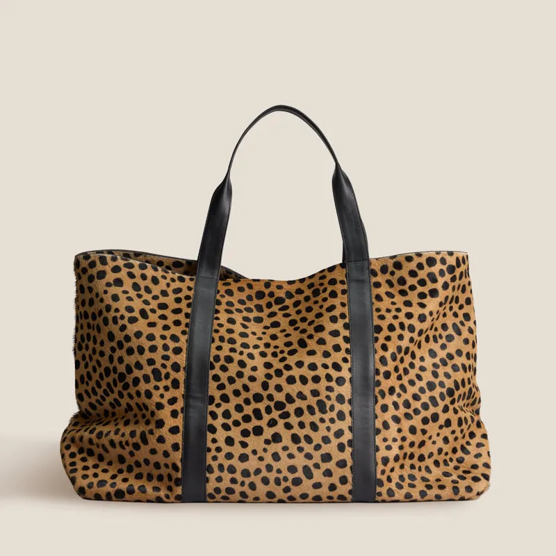 GIANT Tote - Leopard made by Parker Thatch