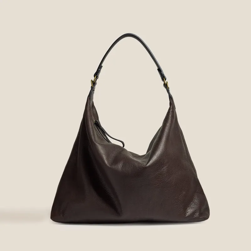 Maurice Hobo - Heritage "Broken-In" Leather Espresso made by Parker Thatch