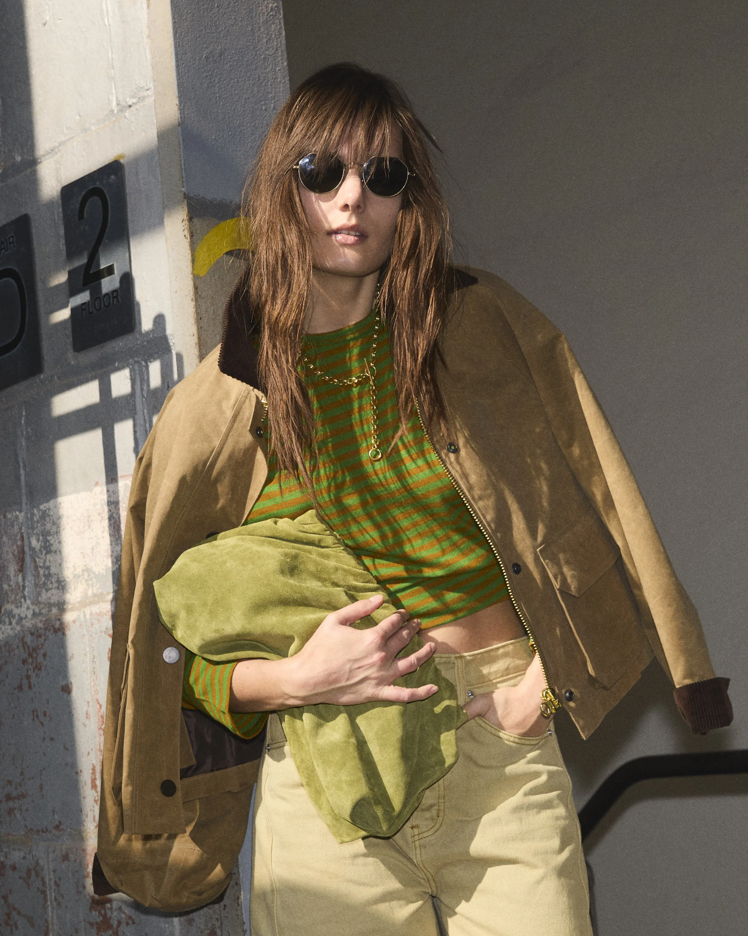 New Mochi Clutch - Suede Palm sold by Parker Thatch product image thumbnail 4